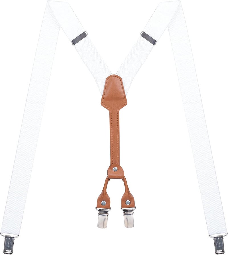 Action Ward Store Women's Suspenders - 1" Width - Y Back 4 Clip Skinny Ladies Suspenders - Image 1